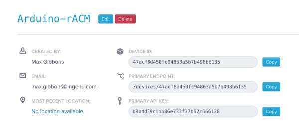 M2X API Keys